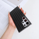 Case Samsung em Couro Xadrez Minmalista