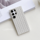 Case Samsung em Couro Xadrez Minmalista