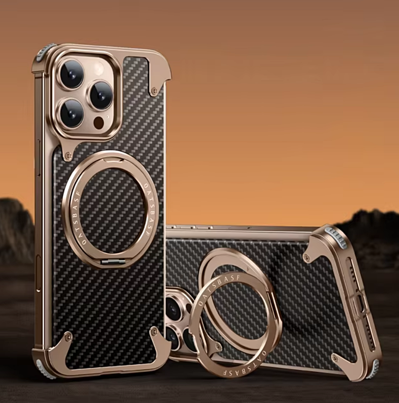 Case IPhone feita em carbono com carregamento MagSafe