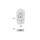 Luz de LED Portátil com Toque Recarregável Branca 3 Pcs