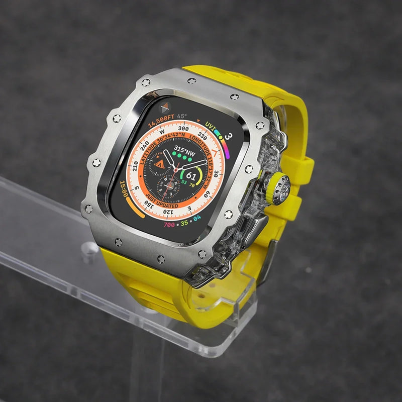 Case Apple Watch de Aço Inoxidável com Pulseira