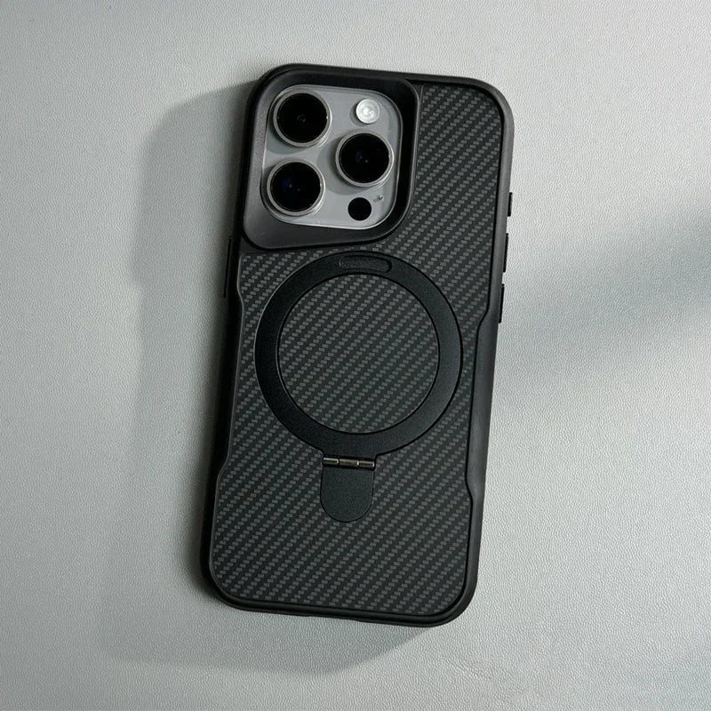 Case iPhone Nano Carbono Minimalista e carregamento MagSafe