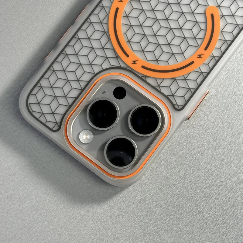 Case iPhone com Design Geométrico Minimalista com MagSafe