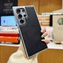 Case Samsung em Couro com Carregamento Sem Fio