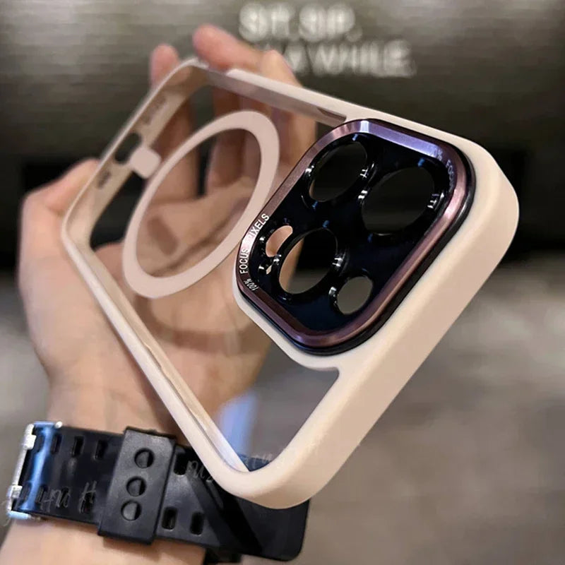 Case iPhone com Proteção de Lentes e Tela com carregamento MagSafe