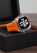 Case Apple Watch Transparente com Pulseira em Borracha