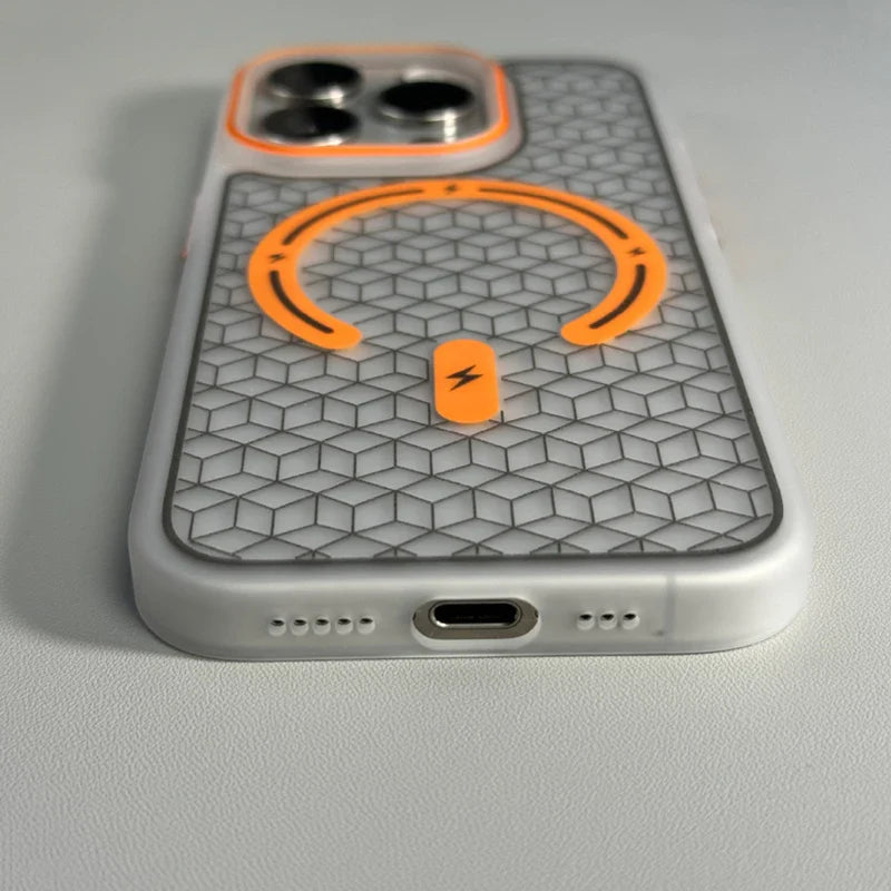 Case iPhone com Design Geométrico Minimalista com MagSafe