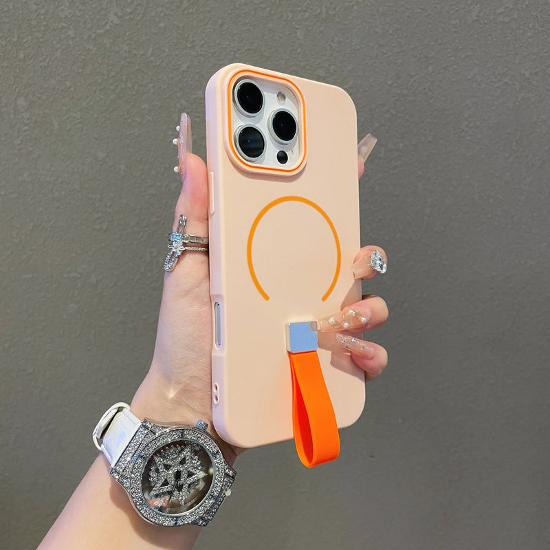 Case iPhone com Alça Retrátil e Carregamento MagSafe