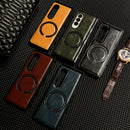 Case Samsung Z Fold em Couro com Carregamento MagSafe