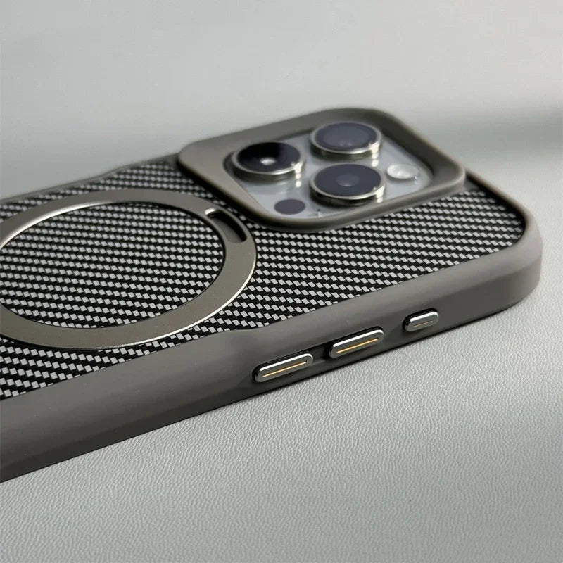 Case iPhone Anti-Impacto Carbono com Carregamento MagSafe