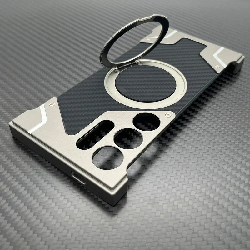 Case Super Premium Samsung em fibra de carbono com MagSafe