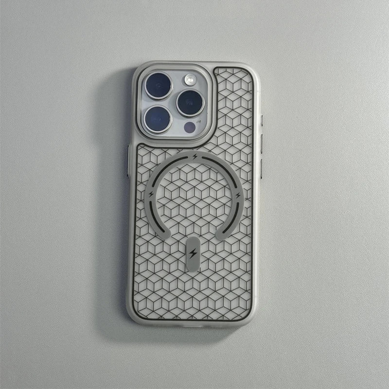 Case iPhone com Design Geométrico Minimalista com MagSafe