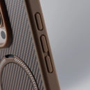 Case iPhone em Fibra de Carbono Anti-Impacto com Carregamento MagSafe