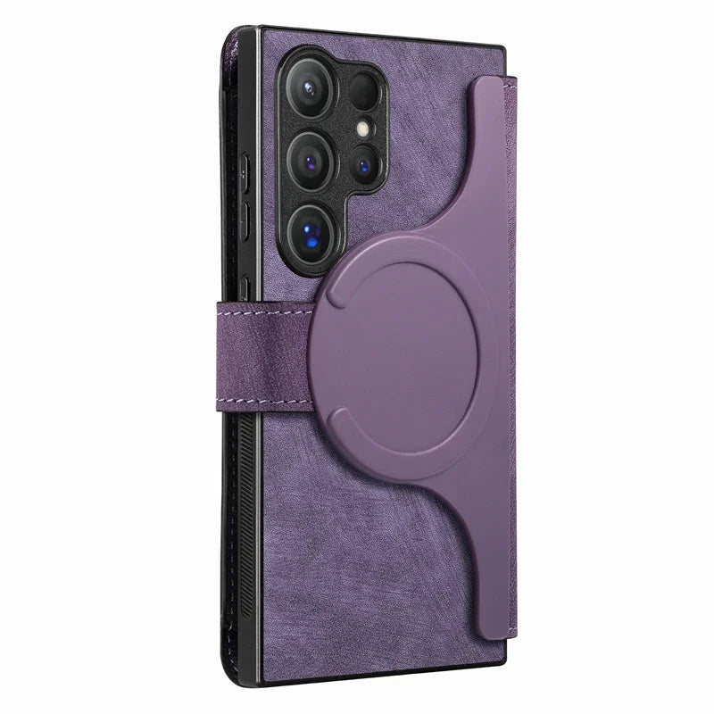 Case Samsung com Suporte de slot para cartão de carteira magnética