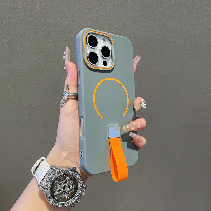 Case iPhone com Alça Retrátil e Carregamento MagSafe