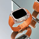 Case Apple Watch Transparente com Pulseira em Borracha