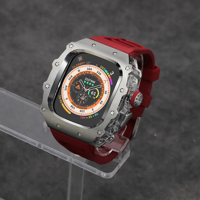 Case Apple Watch de Aço Inoxidável com Pulseira