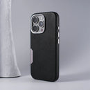 Case iPhone em Couro com Metal e Carregamento MagSafe