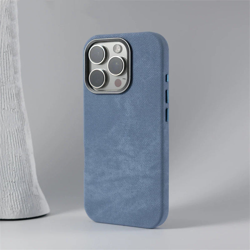 Case iPhone em Tecido e Carregamento MagSafe