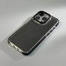 Case iPhone Transparente com Fibra de Carbono e Carregamento MagSafe