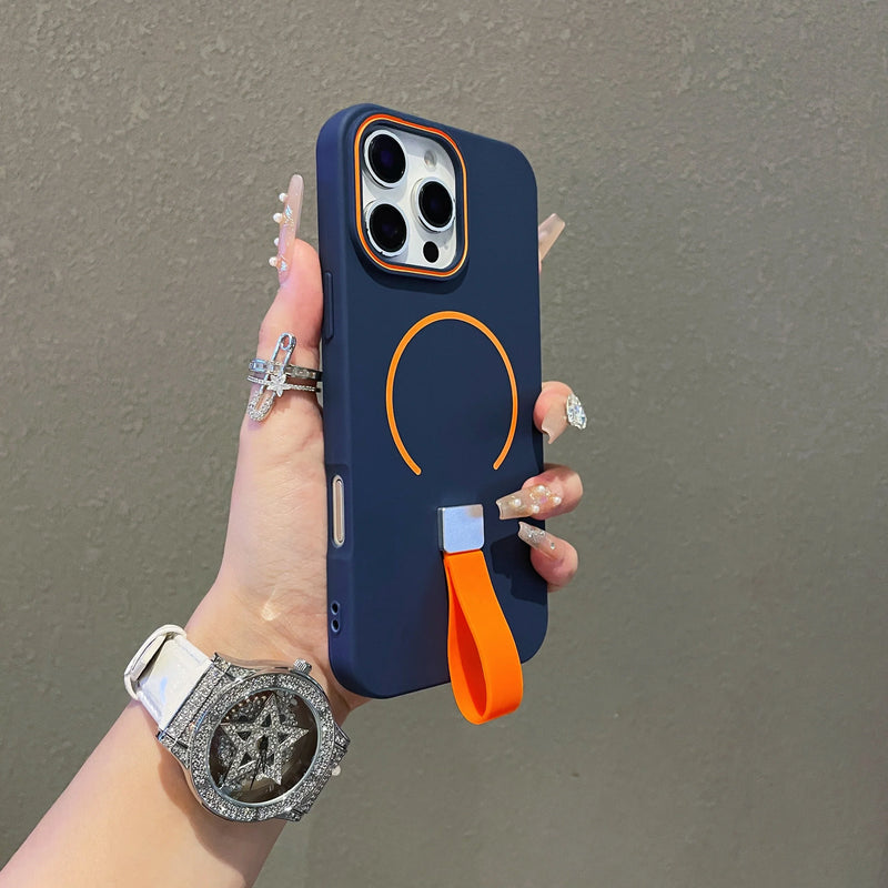 Case iPhone com Alça Retrátil e Carregamento MagSafe
