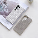 Case Samsung em Couro Xadrez Minmalista