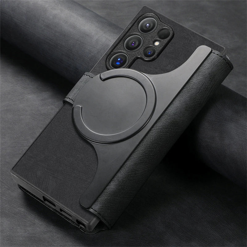 Case Samsung com Suporte de slot para cartão de carteira magnética