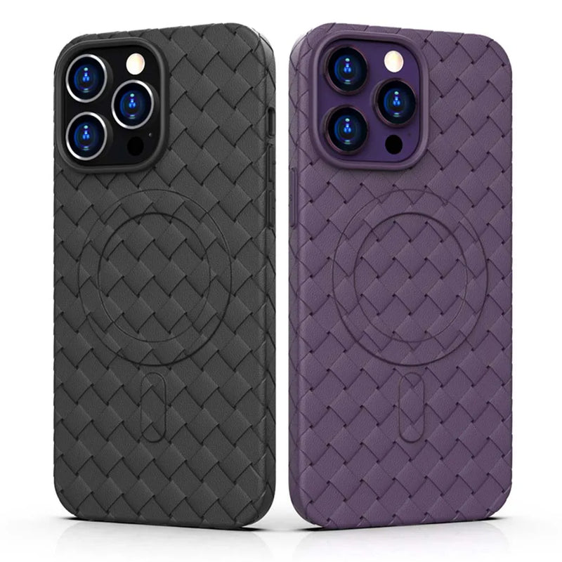 Case iPhone de TPU Couro com carregamento MagSafe