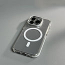 Case iPhone Transparente Minimalista com Carregamento MagSafe