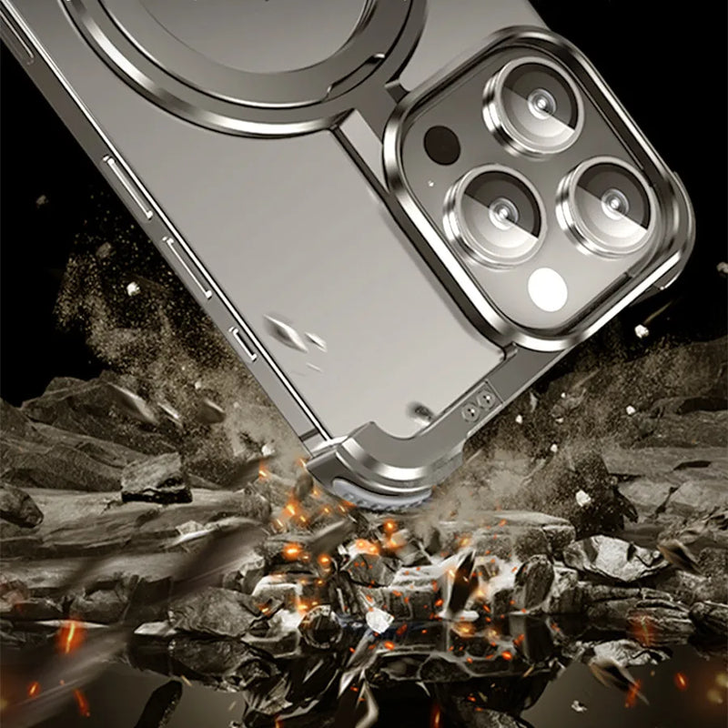 Case iPhone em Alumínio reforçado e carregamento MagSafe