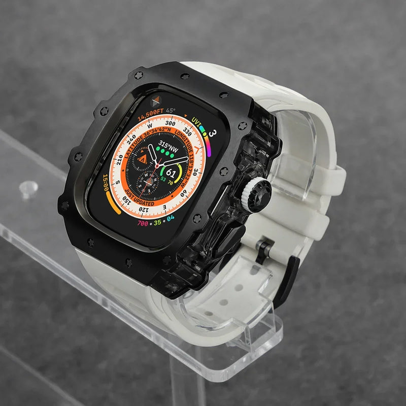 Case Apple Watch de Aço Inoxidável com Pulseira