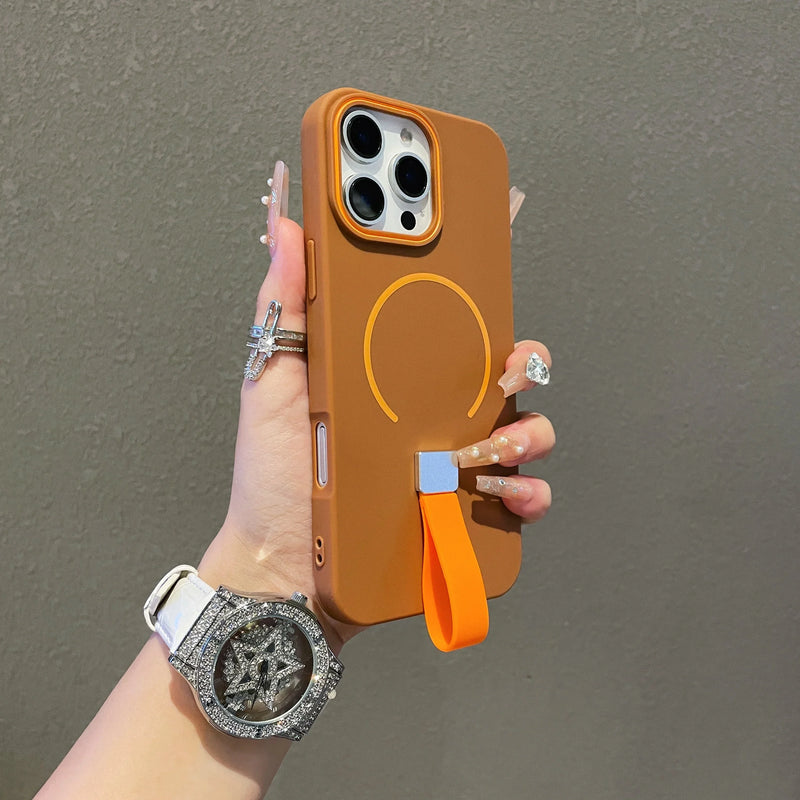 Case iPhone com Alça Retrátil e Carregamento MagSafe