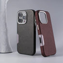 Case iPhone em Couro com Metal e Carregamento MagSafe