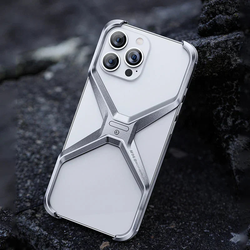 Case iPhone em Liga de Alumínio reforçado