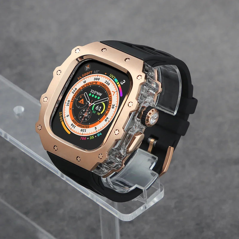 Case Apple Watch de Aço Inoxidável com Pulseira