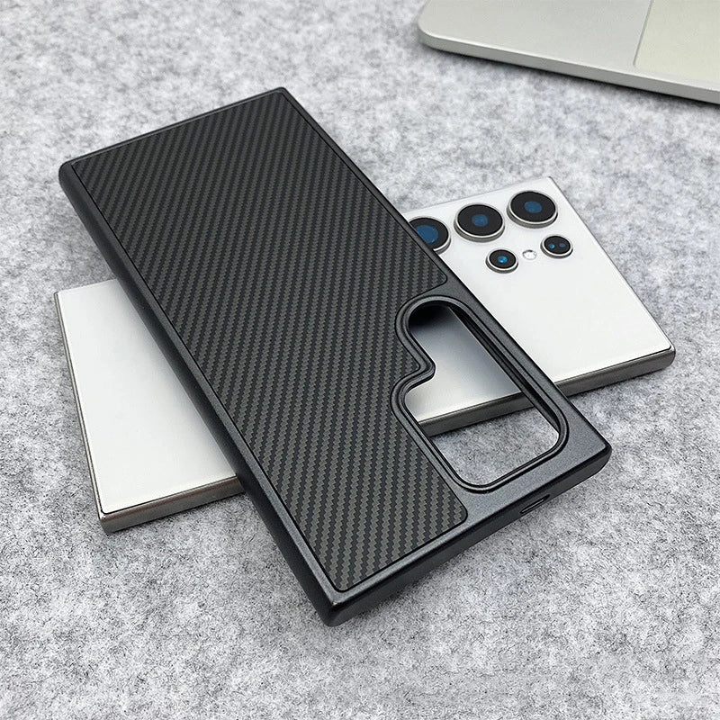 Case Samsung Carbono Luxo com Carregamento MagSafe