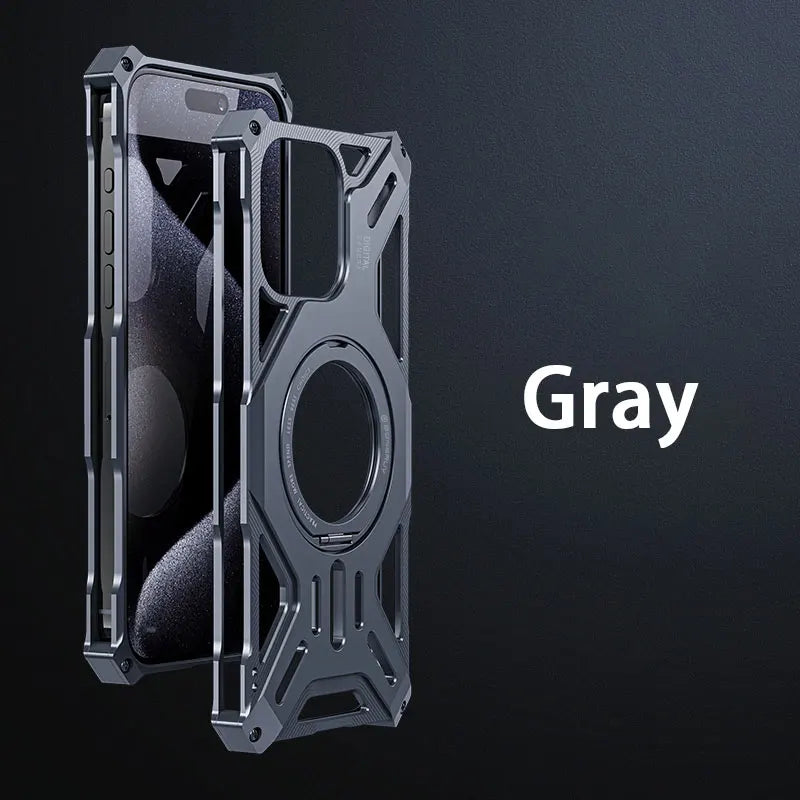 Case em Armadura de Metal e carregamento MagSafe