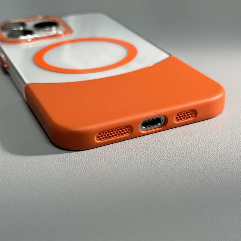Case iPhone Nano Dual com carregamento MagSafe e design Minimalista