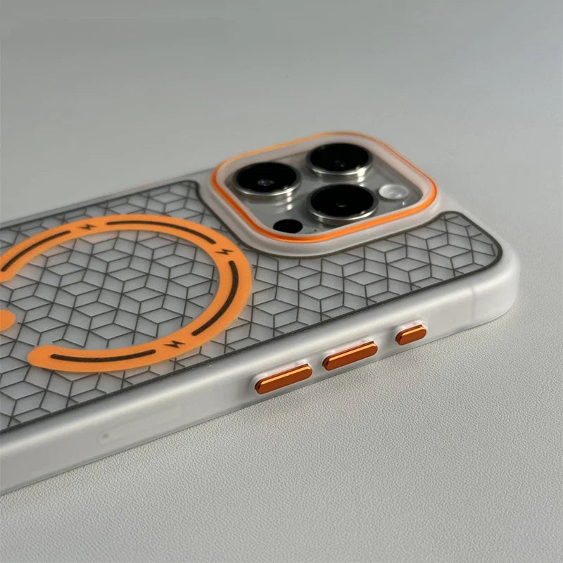 Case iPhone com Design Geométrico Minimalista com MagSafe