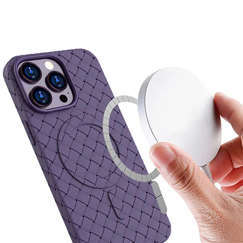 Case iPhone de TPU Couro com carregamento MagSafe