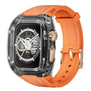 Case Apple Watch Transparente com Pulseira em Borracha