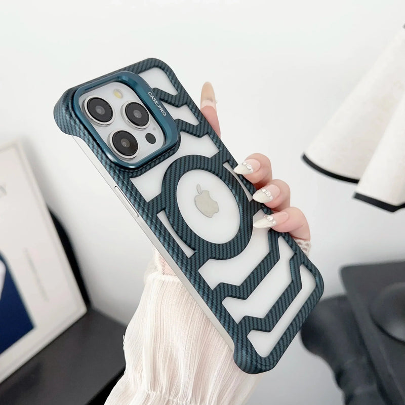 Case iPhone em carbono com dissipação de calor e MagSafe