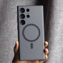 Case Samsung Transparente Fosca com Carregamento MagSafe