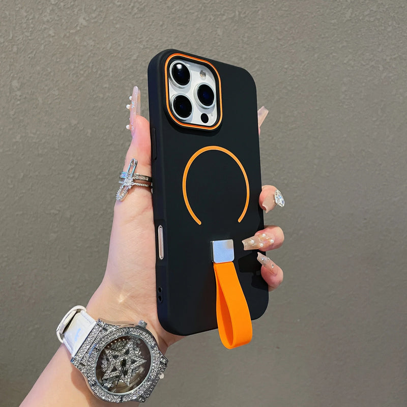 Case iPhone com Alça Retrátil e Carregamento MagSafe