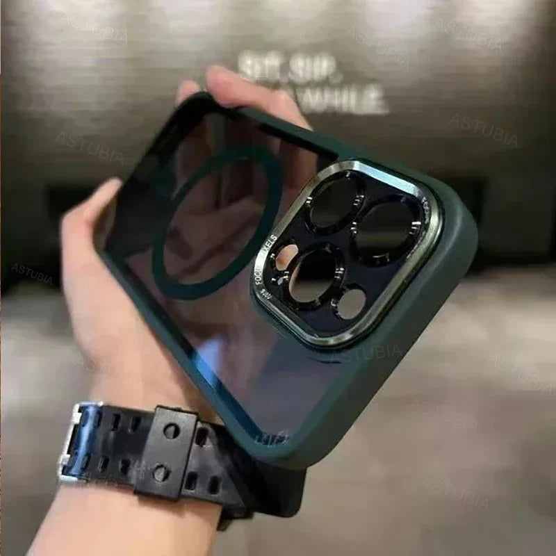 Case iPhone com Proteção de Lentes e Tela com carregamento MagSafe