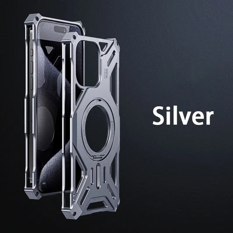 Case em Armadura de Metal e carregamento MagSafe