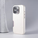 Case iPhone em Couro com Metal e Carregamento MagSafe