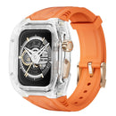 Case Apple Watch Transparente com Pulseira em Borracha