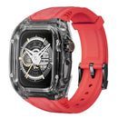 Case Apple Watch Transparente com Pulseira em Borracha