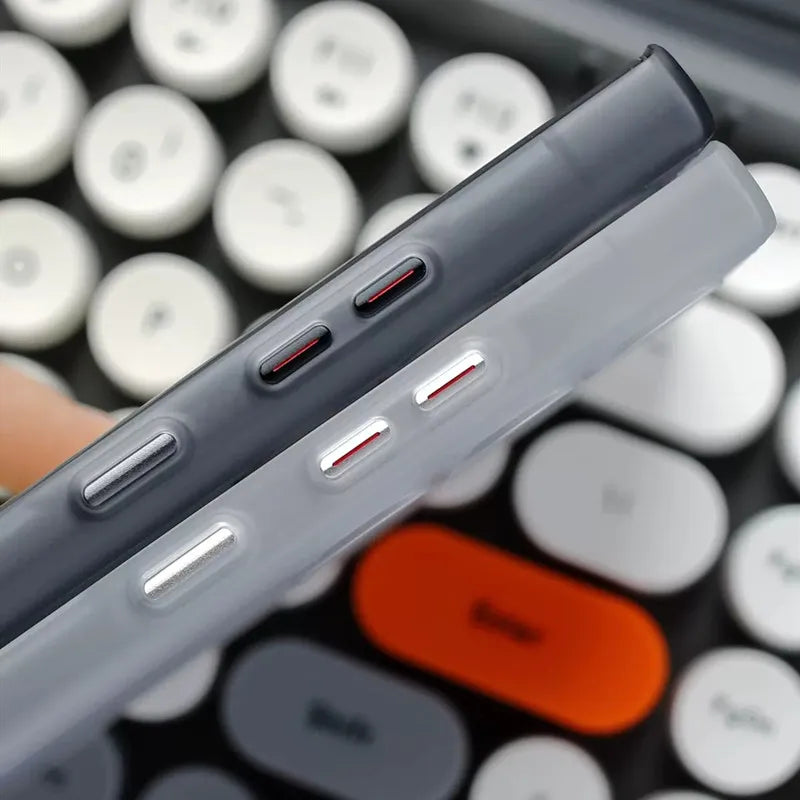 Case Samsung Transparente Fosca com Carregamento MagSafe